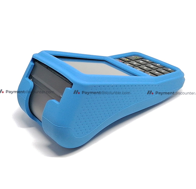 verifone v400m silicone case light blue bumper cover protection (4)
